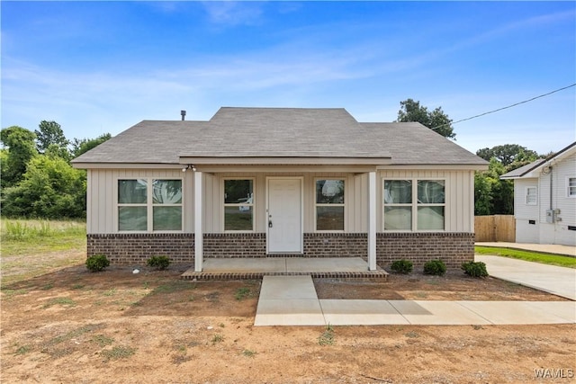 view of bungalow