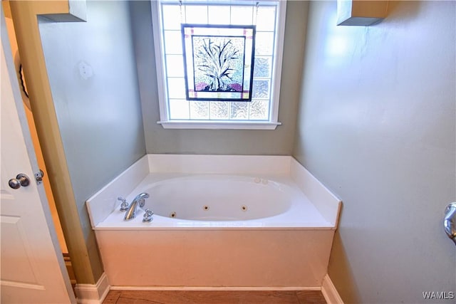 bathroom featuring a bathtub