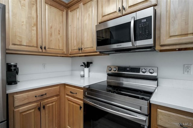 kitchen with stainless steel appliances