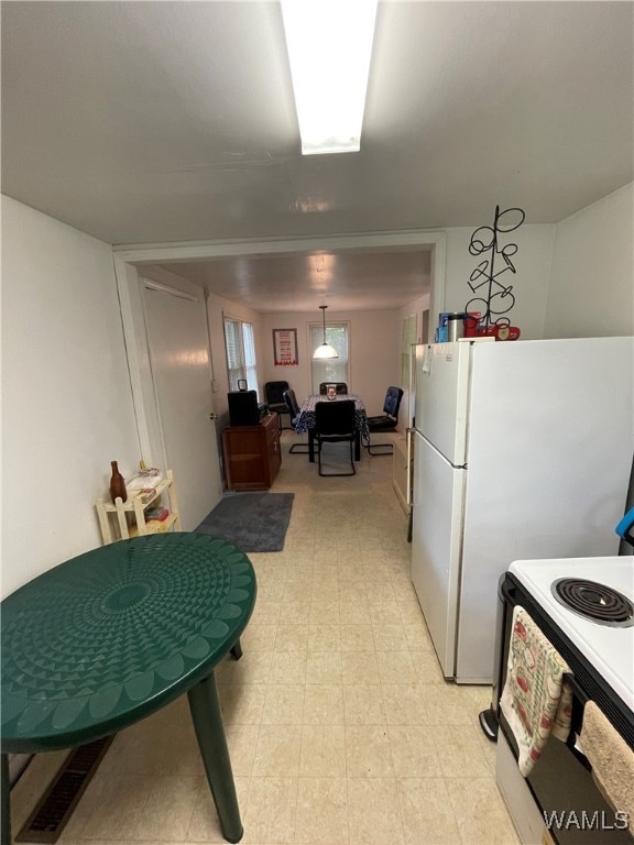 kitchen featuring electric range