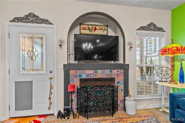 4468 21st St, Northport, AL 35476 - living area featuring wood finished floors and baseboards