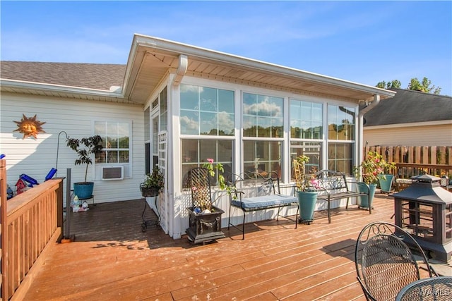 4468 21st St, Northport, AL 35476 - wooden terrace featuring cooling unit