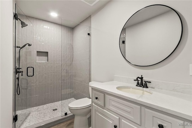 10416 Harbourtowne Dr, Northport, AL 35475 - full bathroom featuring vanity and a shower stall