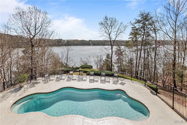 10416 Harbourtowne Dr, Northport, AL 35475 - view of swimming pool featuring a patio and a water view
