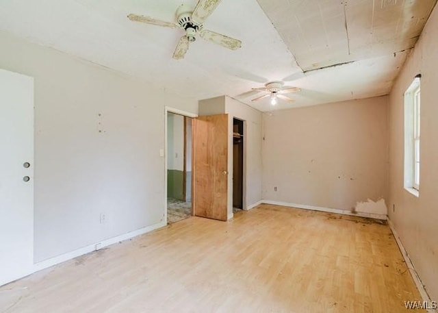 120 John Watkins Ln, Dora, AL 35062 - spare room featuring ceiling fan, plenty of natural light, and light wood-style floors