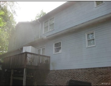 2608 Gable Ct, Centerpoint, AL 35215 - rear view of property with a wooden deck
