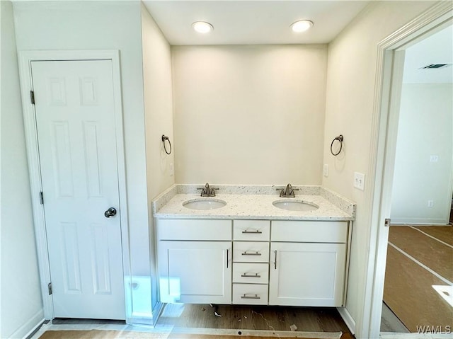 bathroom featuring vanity