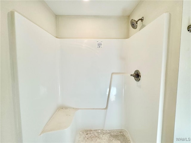 bathroom with walk in shower