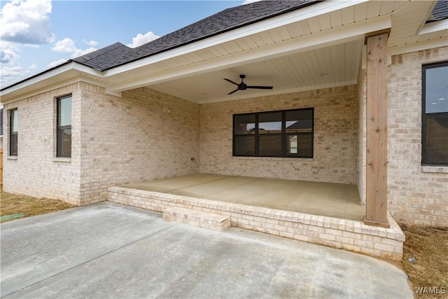 13947 Glenview Dr, Northport, AL 35475 - view of patio featuring ceiling fan