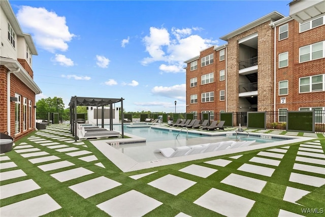 680 6th Ave NE Unit 3310, Tuscaloosa, AL 35404 - community pool with a pergola and a patio