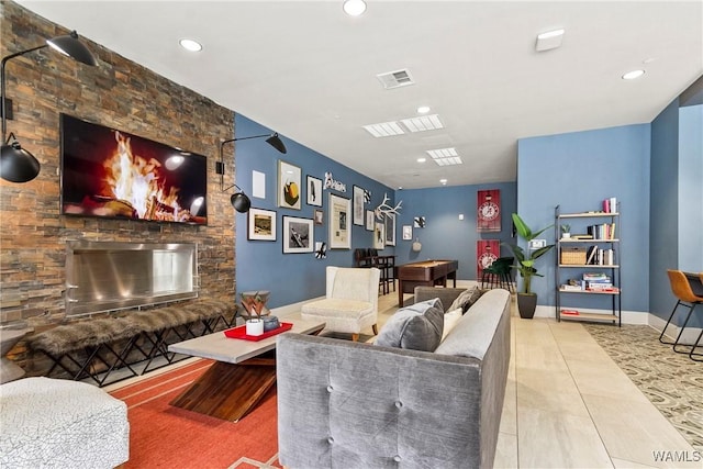 680 6th Ave NE Unit 3310, Tuscaloosa, AL 35404 - living area featuring recessed lighting and baseboards