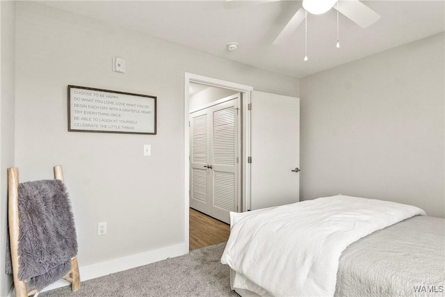 680 6th Ave NE Unit 3310, Tuscaloosa, AL 35404 - carpeted bedroom featuring a ceiling fan and baseboards