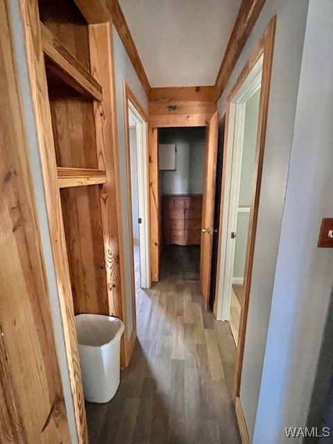 hallway featuring hardwood / wood-style floors