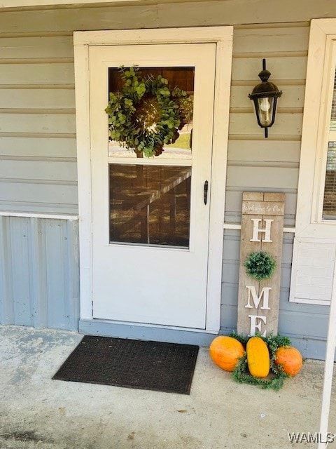 view of entrance to property