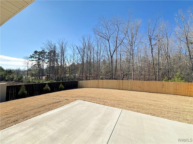 view of yard with a patio