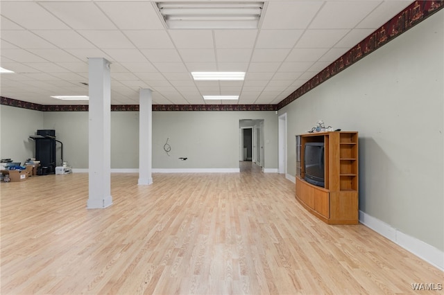 4184 Graves Gap Rd, Hayden, AL 35079 - finished below grade area with wood finished floors and a paneled ceiling