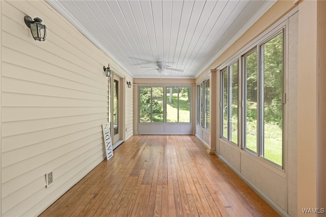 4184 Graves Gap Rd, Hayden, AL 35079 - unfurnished sunroom featuring crown molding, wood-type flooring, and french doors