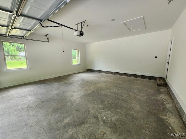195 Lecroy Cir, Brent, AL 35034 - garage with baseboards and a garage door opener