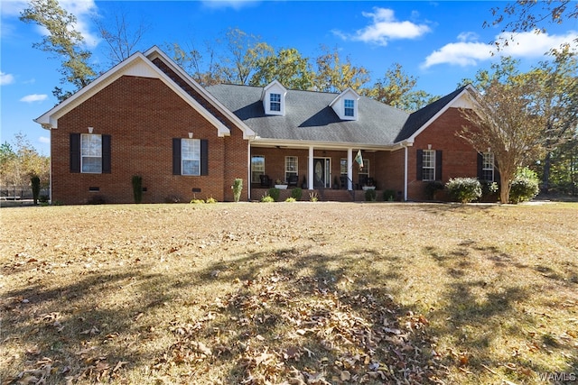 view of front of house featuring covered porch