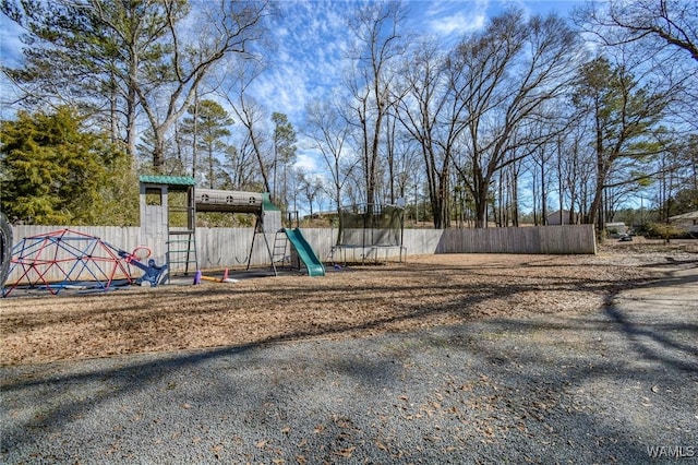 view of jungle gym