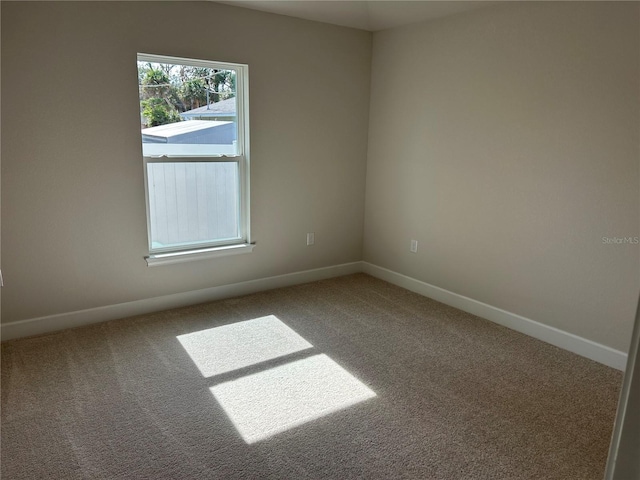 view of carpeted empty room