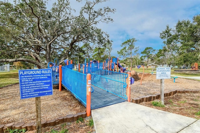 view of jungle gym