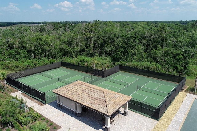 view of tennis court