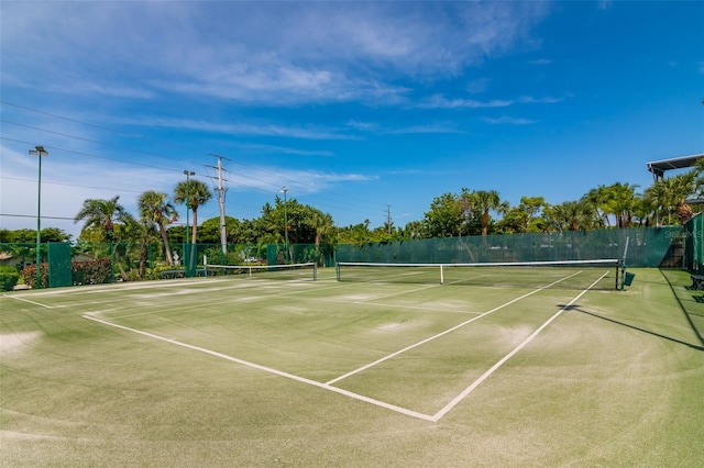 view of sport court