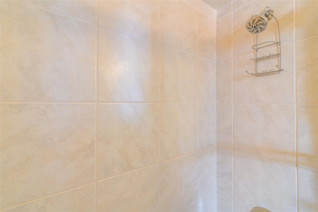 details featuring tiled shower