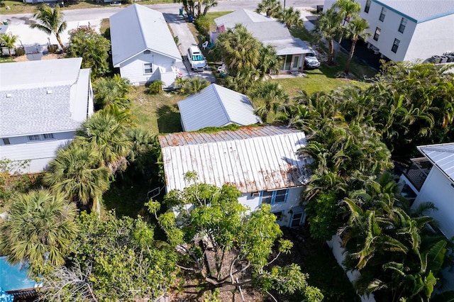 drone / aerial view with a residential view