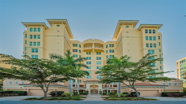 view of building exterior with a garage