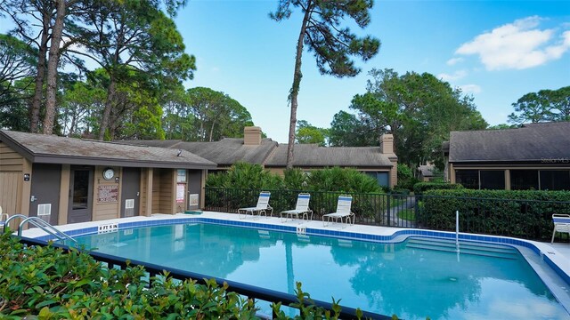 view of pool