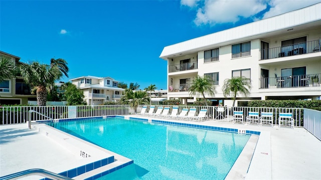 view of pool with a patio