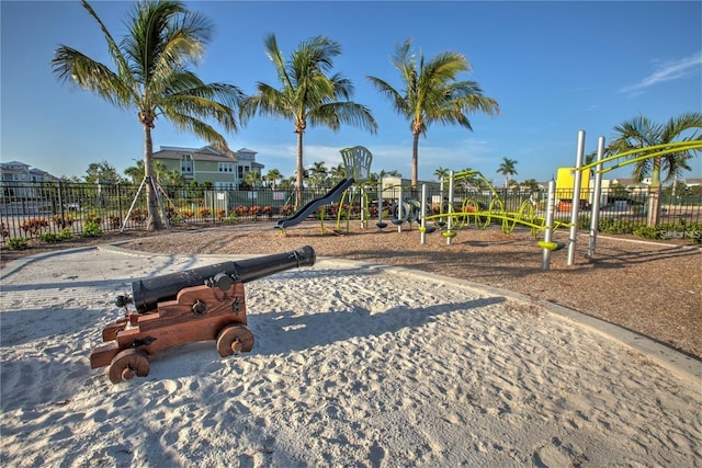 view of play area