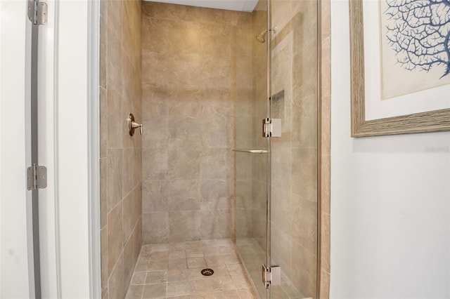 bathroom with an enclosed shower