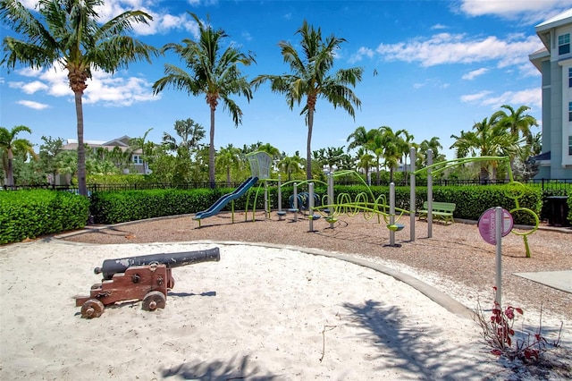 view of jungle gym