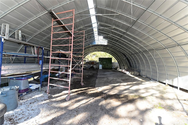 misc room featuring vaulted ceiling