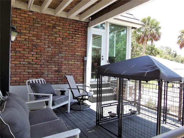 view of wooden terrace