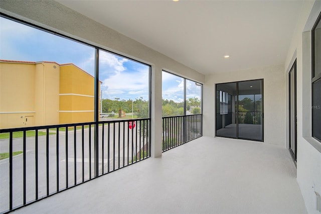 view of sunroom