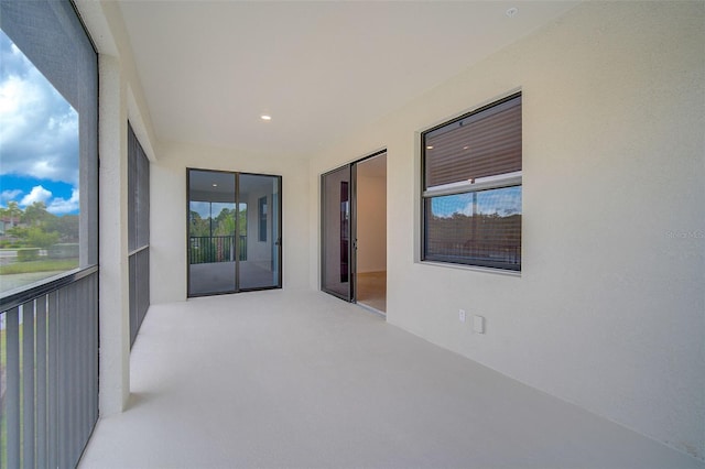 view of sunroom