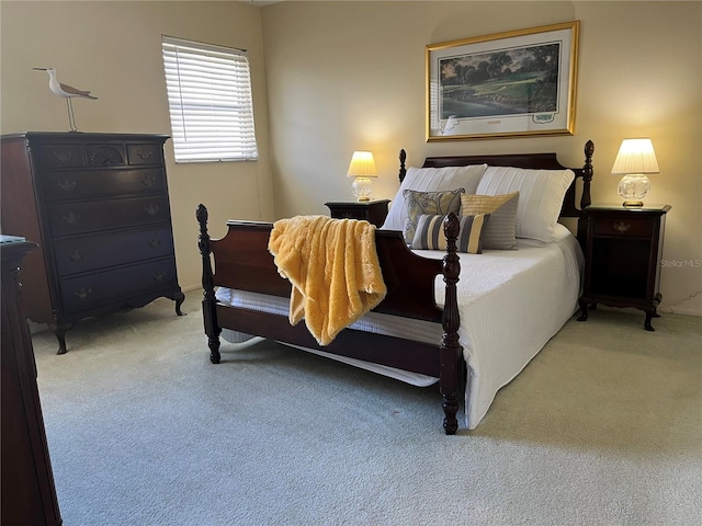 bedroom with carpet floors