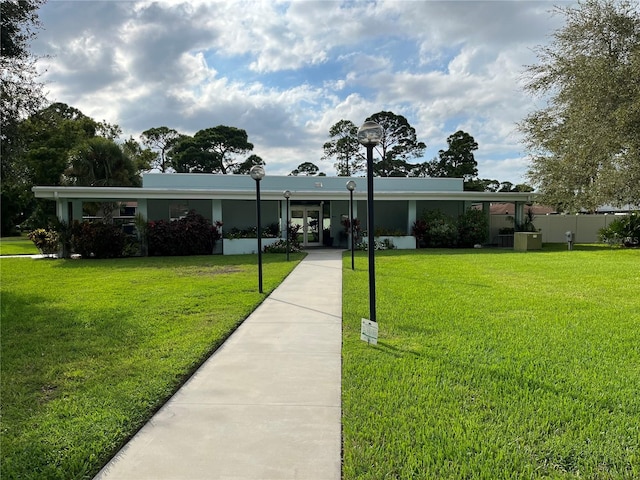 view of nearby features with a lawn