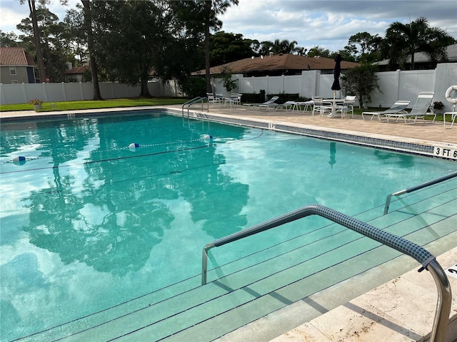 view of pool