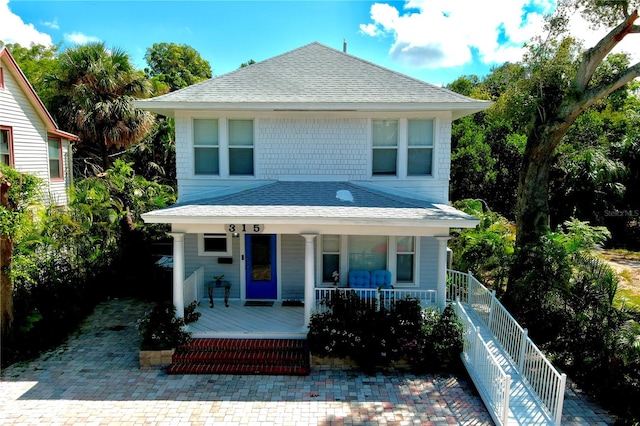 view of front of house with a porch