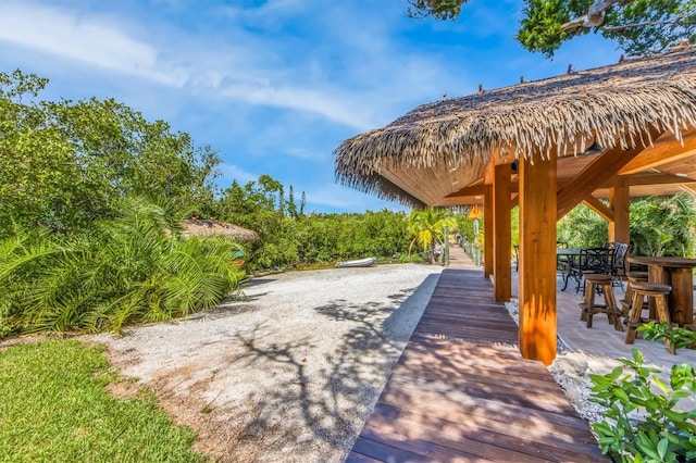 view of home's community featuring a gazebo