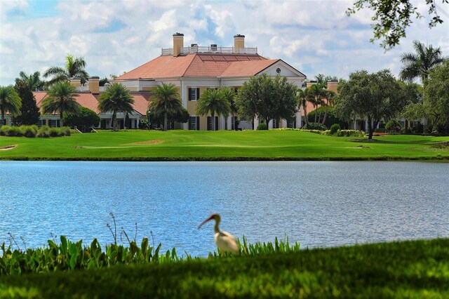 401 N Point Rd Unit 901, Osprey, FL 34229 - water view featuring a golf club