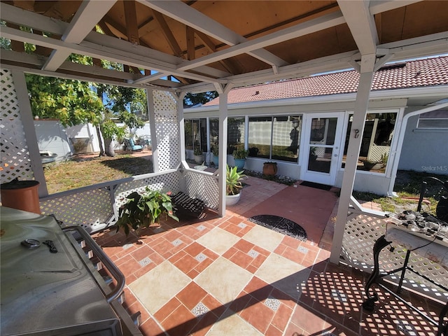 view of patio / terrace with french doors