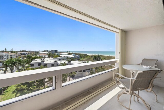 5400 Ocean Blvd Unit 6-4, Sarasota, FL 34242 - balcony with a water view