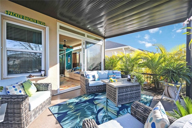 view of patio / terrace with outdoor lounge area