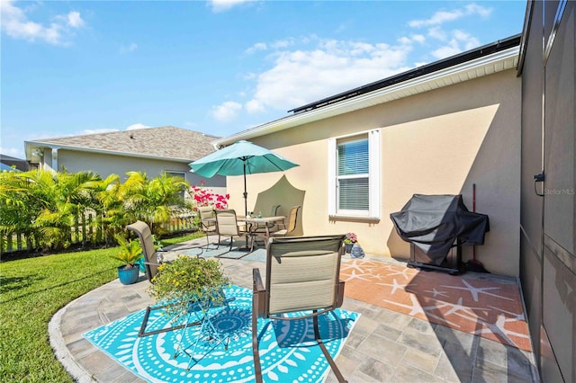 view of patio / terrace with area for grilling